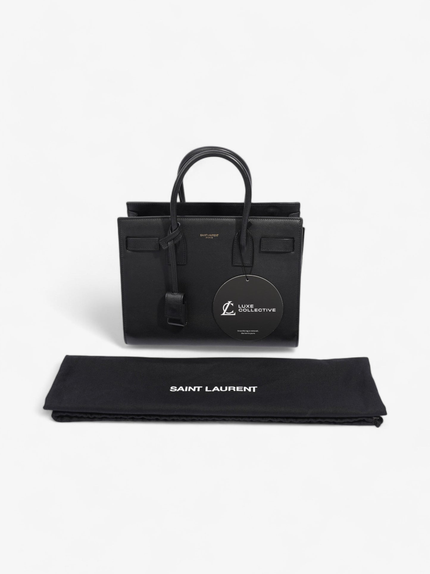 Saint Laurent Sac De Jour Black Leather Baby