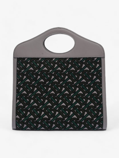Burberry TB Pocket Bag Grey / Green Leather