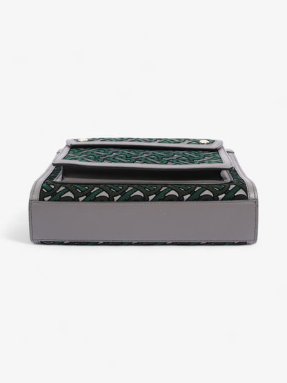 Burberry TB Pocket Bag Grey / Green Leather
