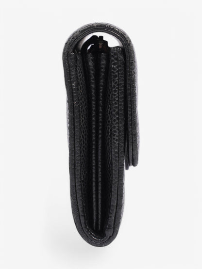 Chanel Classic Long Flap Wallet Black Caviar Leather