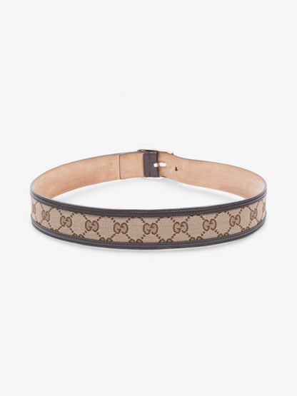 Gucci GG Belt GG Supreme / Brown / Beige Canvas 85cm / 34"