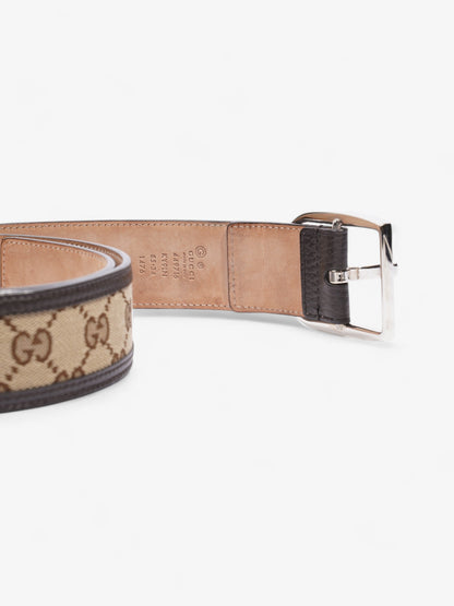 Gucci GG Belt GG Supreme / Brown / Beige Canvas 85cm / 34"