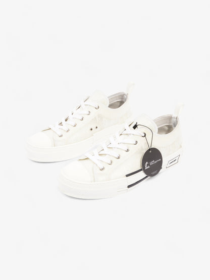 Christian Dior B23 Low Top Sneaker White Canvas EU 44 UK 10