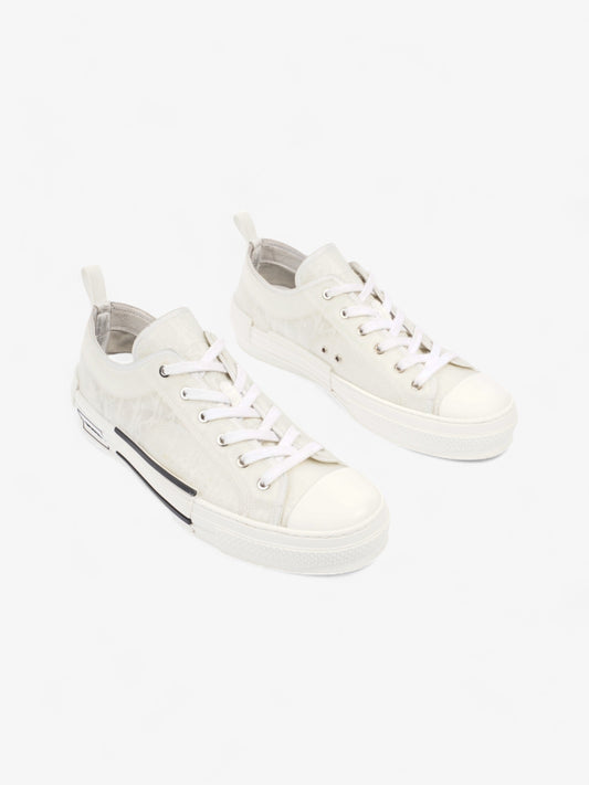 Christian Dior B23 Low Top Sneaker White Canvas EU 44 UK 10