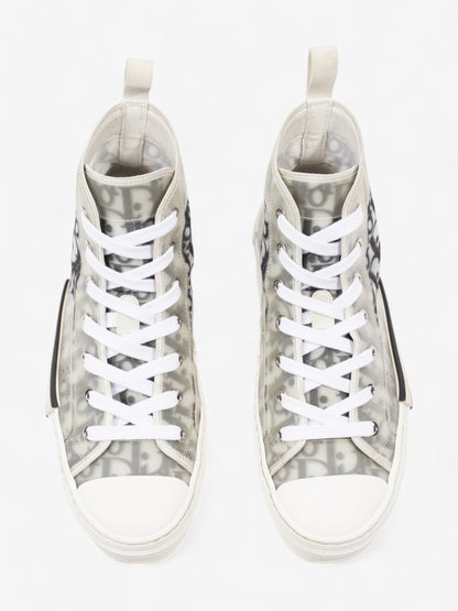 Christian Dior B23 High-tops Grey Oblique  / White Mesh EU 38 UK 5