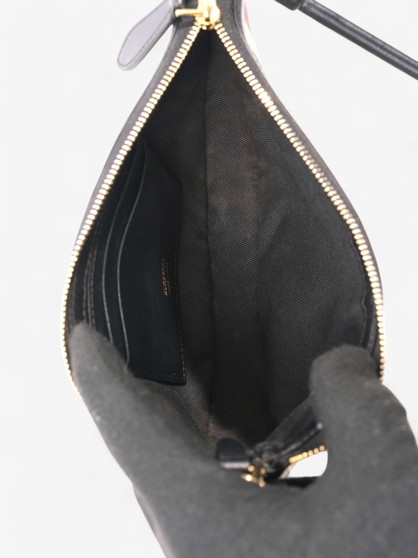 Burberry Check Shoulder Bag Vintage Check / Black Cotton