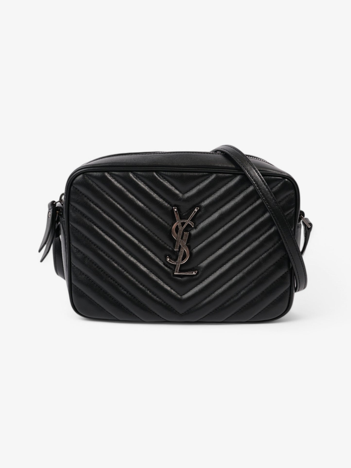 Saint Laurent Lou Camera Bag Black Calfskin Leather