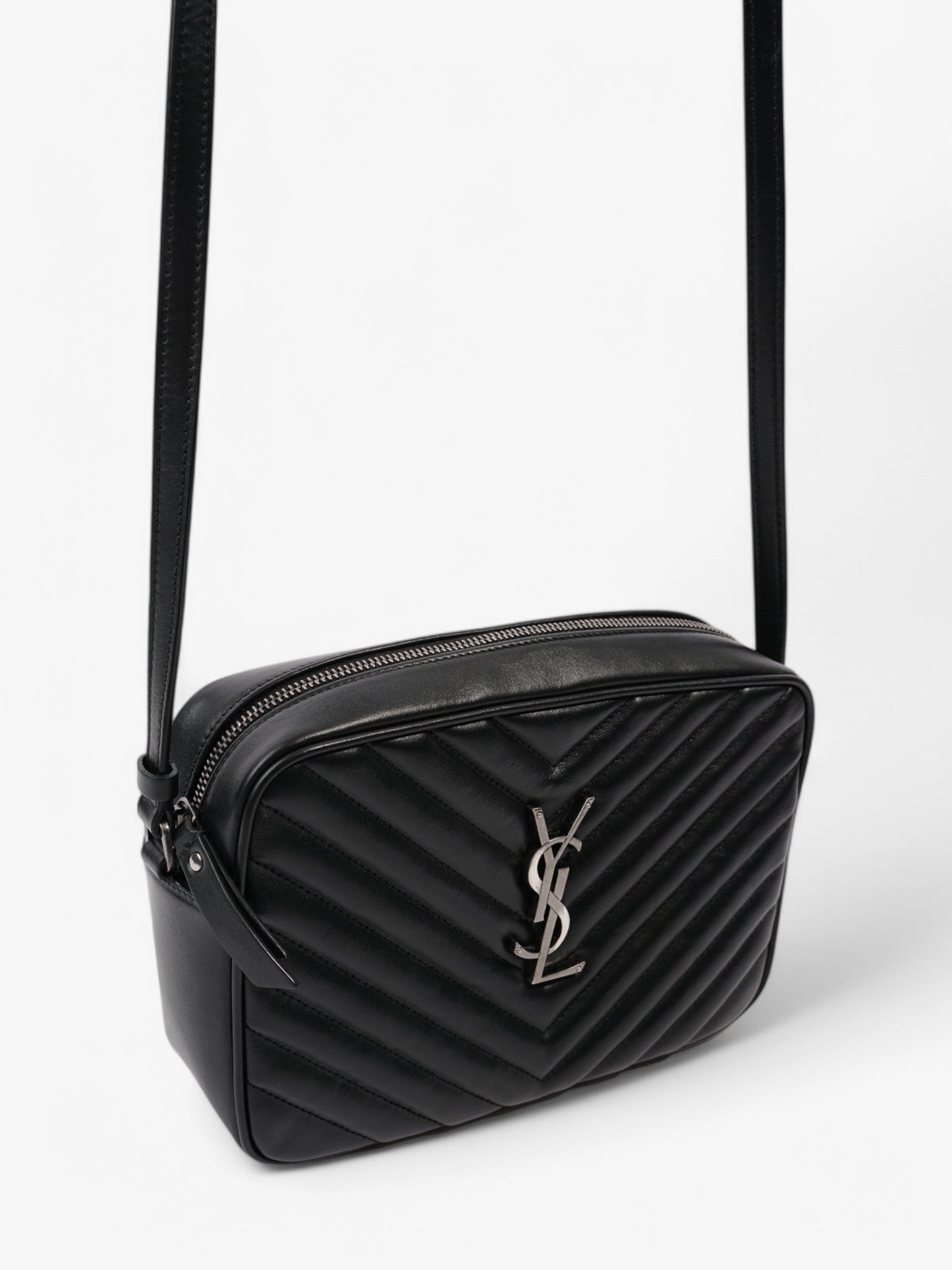 Saint Laurent Lou Camera Bag Black Calfskin Leather