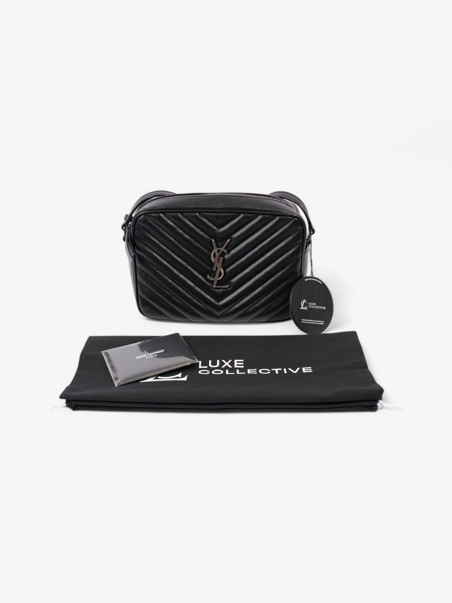 Saint Laurent Lou Camera Bag Black Calfskin Leather