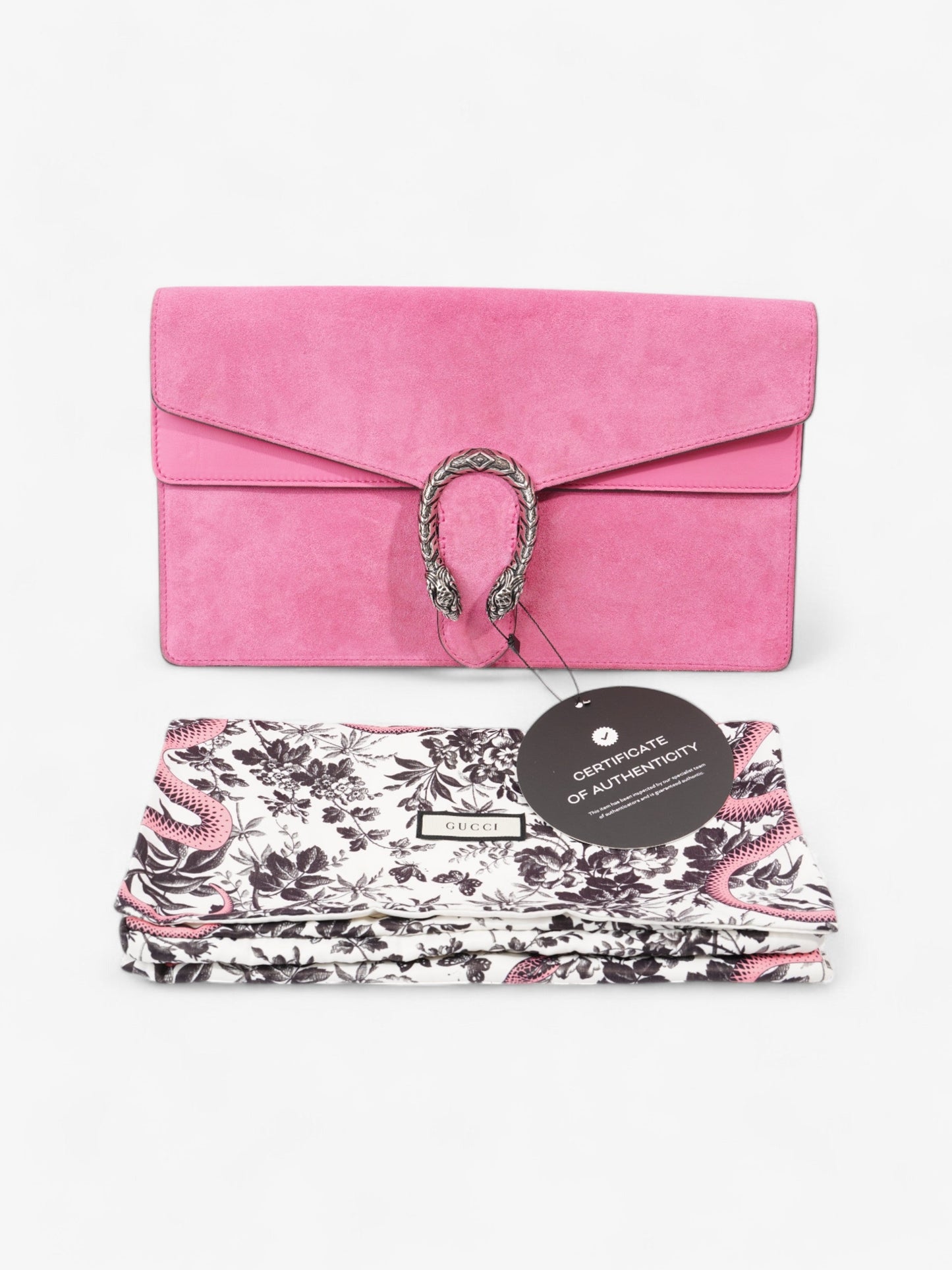 Gucci Dionysus Clutch Pink Suede