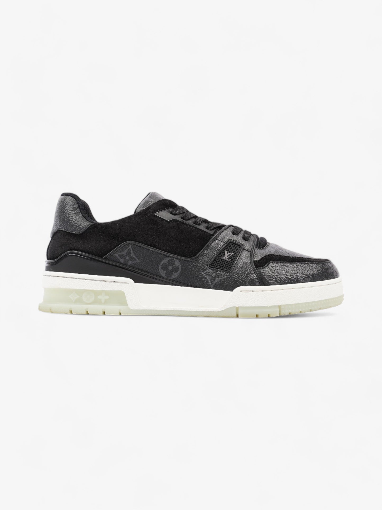 Louis Vuitton LV Trainers Black Coated Canvas EU 41.5 UK 7.5