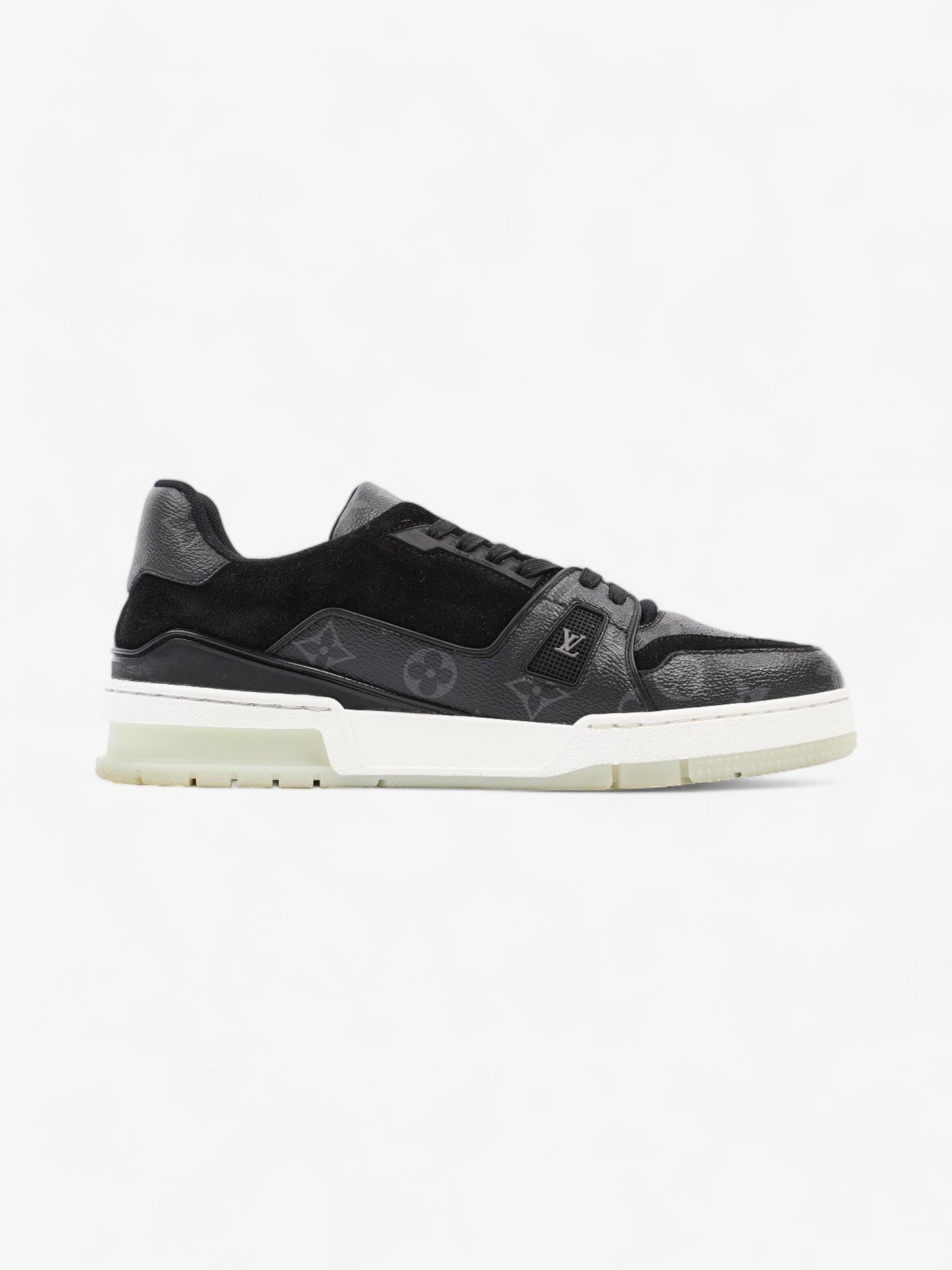 Louis Vuitton LV Trainers Black Coated Canvas EU 41.5 UK 7.5
