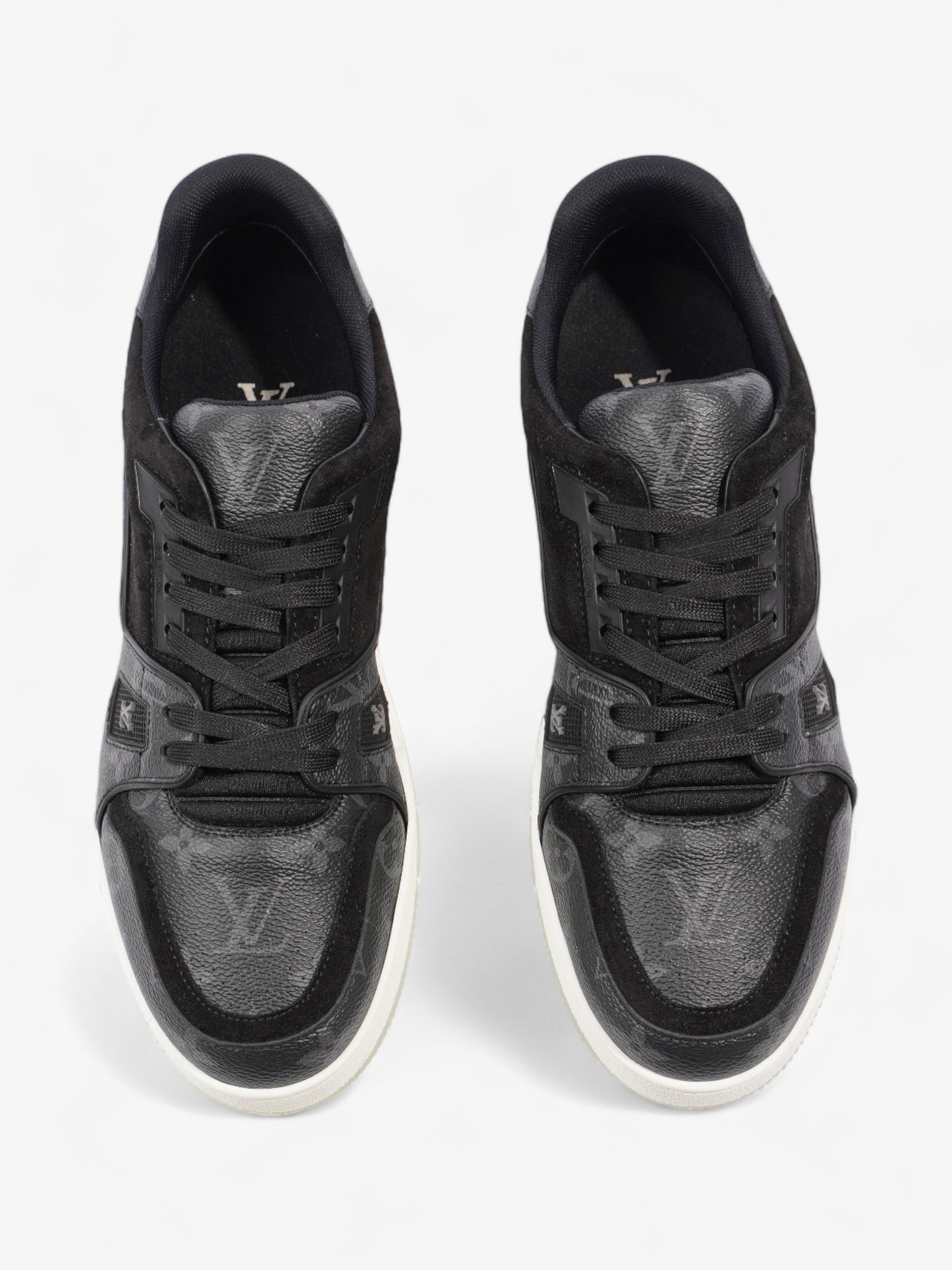 Louis Vuitton LV Trainers Black Coated Canvas EU 41.5 UK 7.5