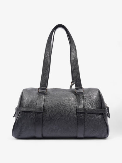 Christian Dior Logo Charms Boston Black Calfskin Leather