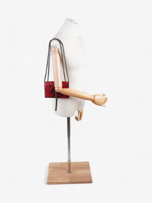 Saint Laurent Kate Tassel Red / Black Calfskin Leather Small