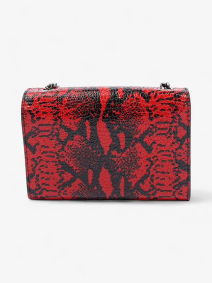 Saint Laurent Kate Tassel Red / Black Calfskin Leather Small