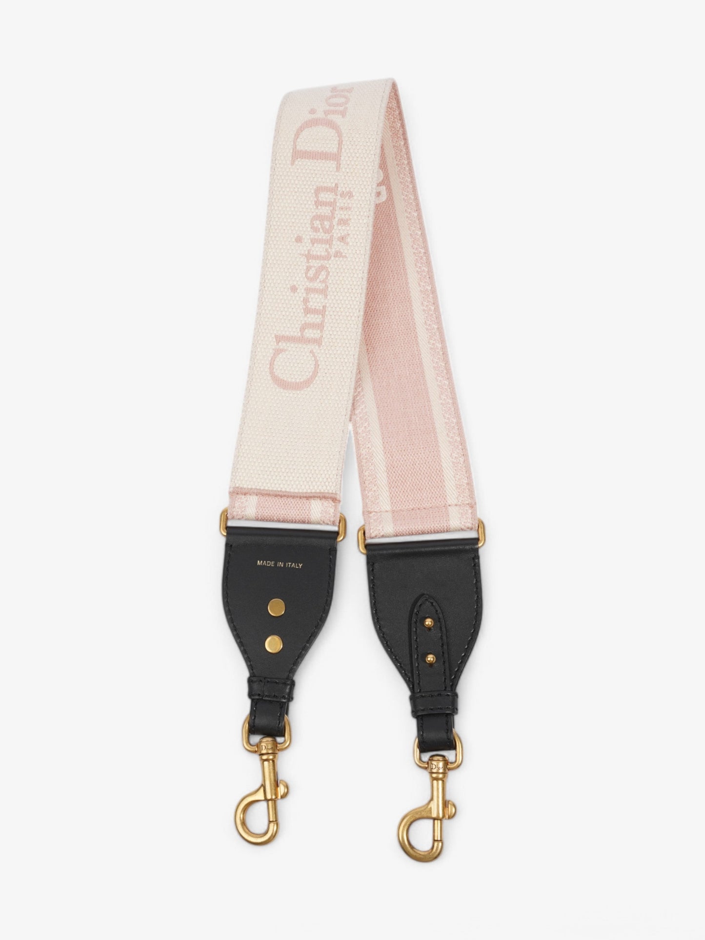 Christian Dior Bag Strap Pink / White / Black Cotton