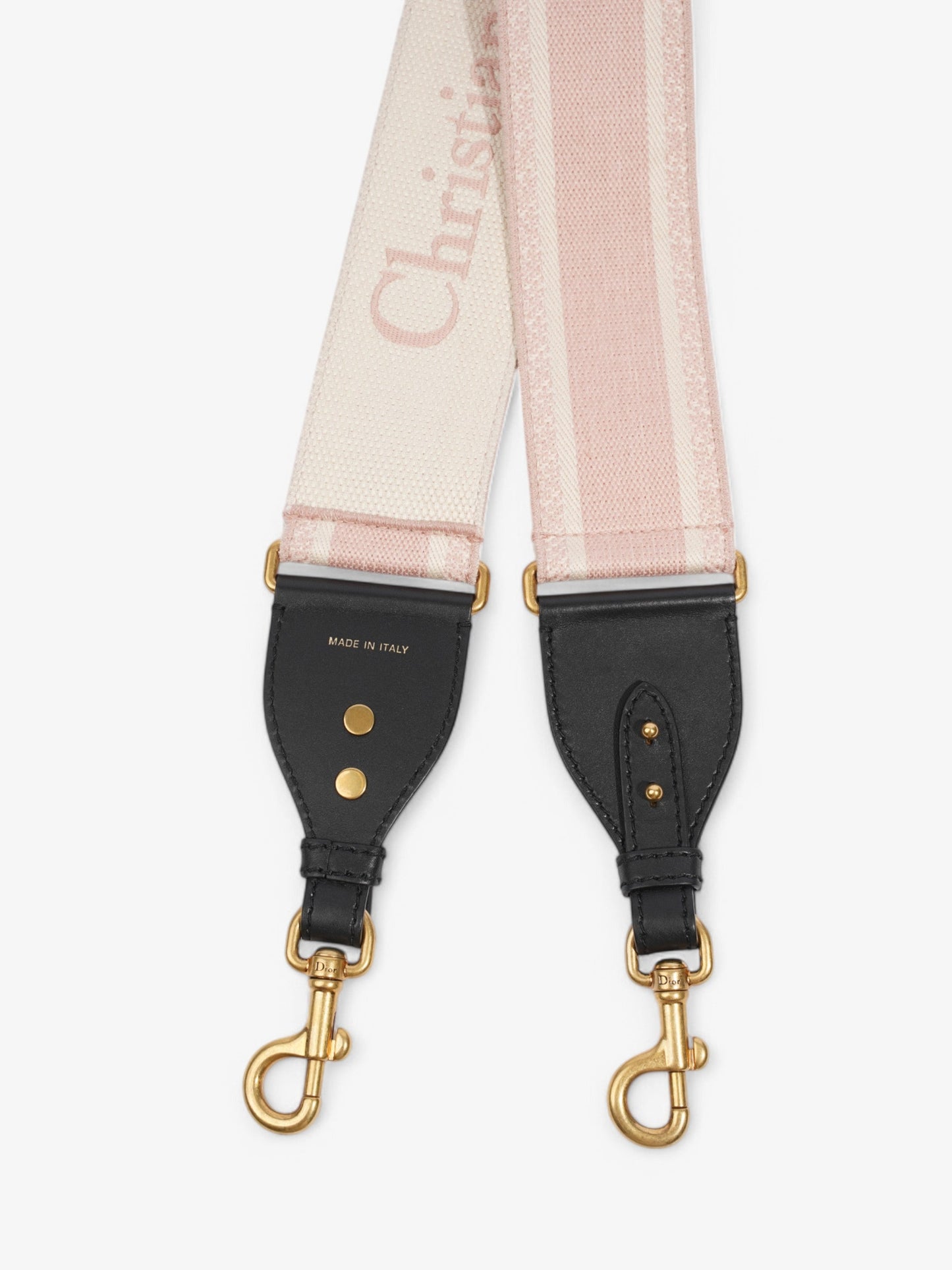 Christian Dior Bag Strap Pink / White / Black Cotton