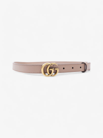 Gucci GG Marmont Thin Belt Dusty Rose / Gold Leather 70cm / 28"