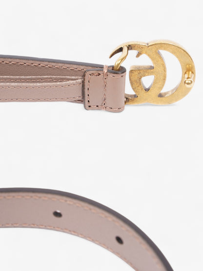 Gucci GG Marmont Thin Belt Dusty Rose / Gold Leather 70cm / 28"