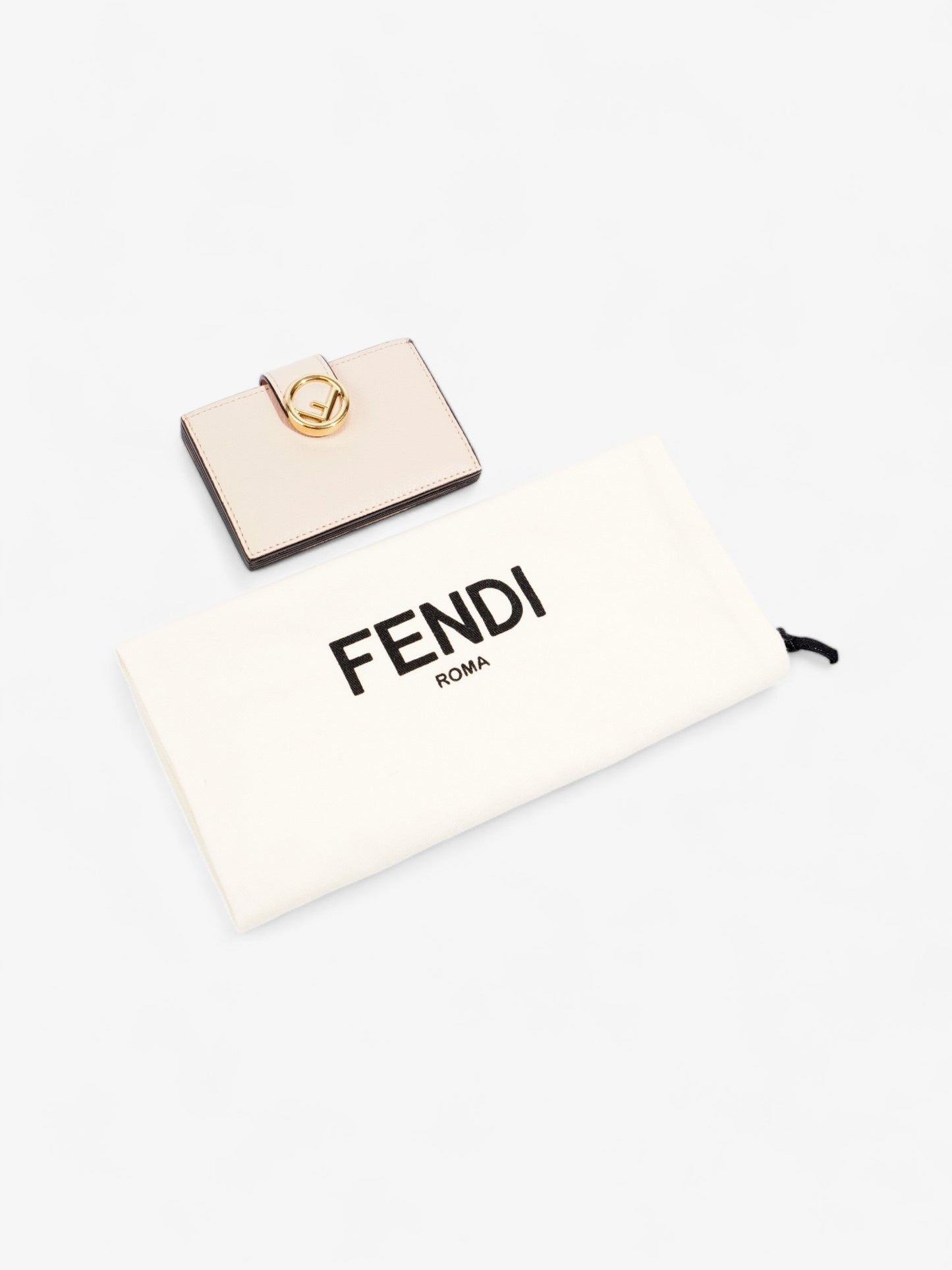 Fendi Fendi Light pink Leather Card Holder Blush Pink Leather