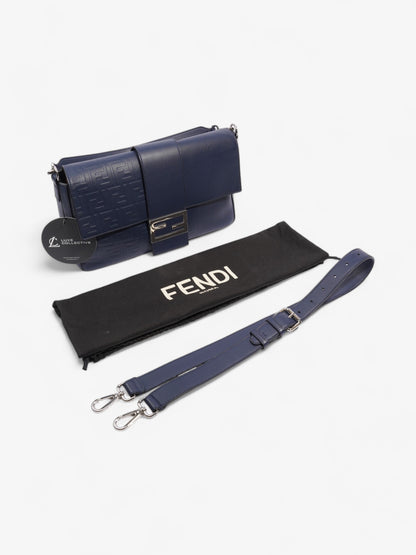 Fendi Baguette Navy Leather