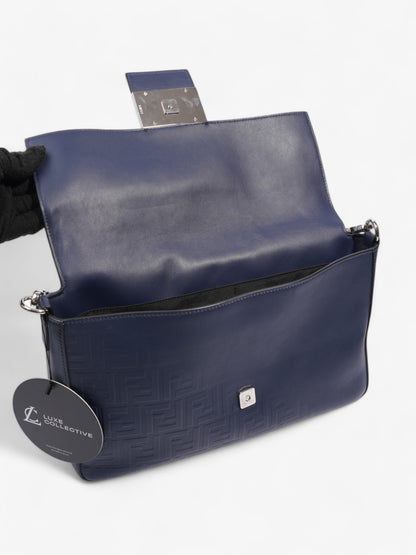 Fendi Baguette Navy Leather