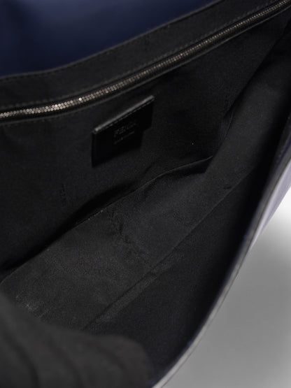 Fendi Baguette Navy Leather