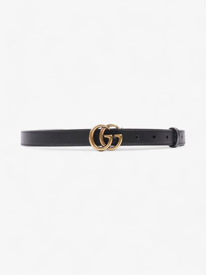 Gucci GG Marmont Thin Belt Black Leather 85cm 34"