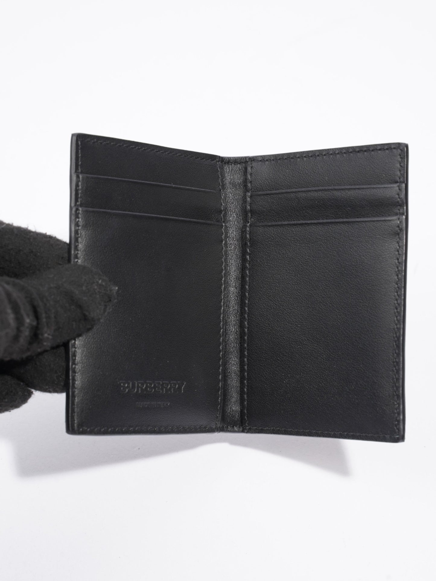 Burberry TB Monogram Bateman Navy Blue Canvas