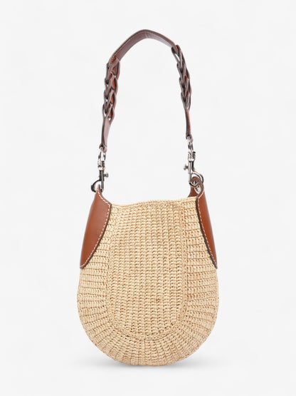Prada Open Hobo Natural / Brown Raffia