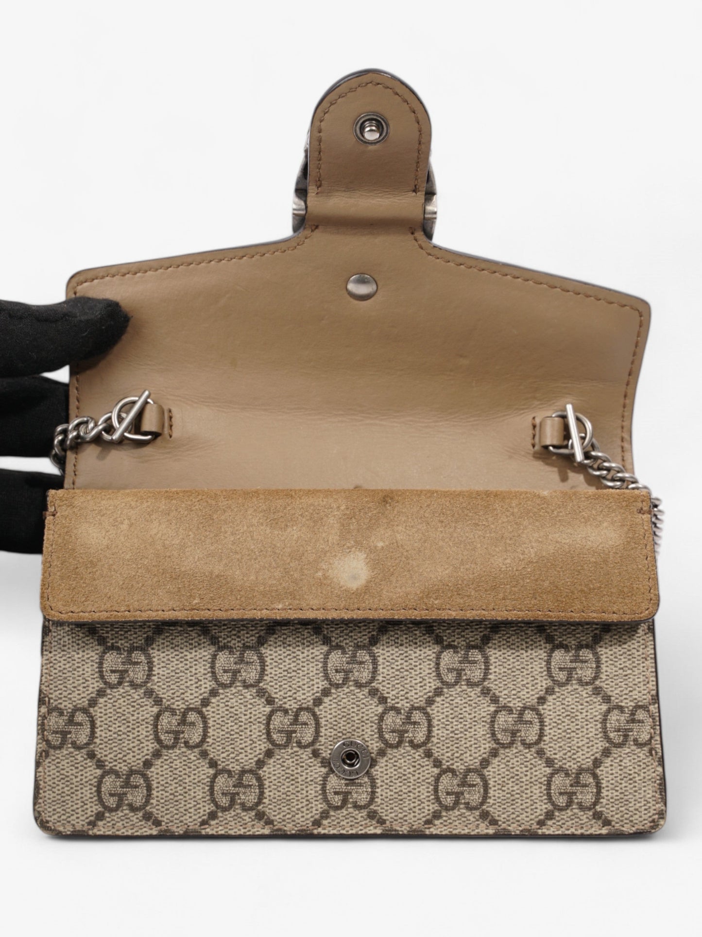 Gucci Dionysus GG Supreme / Beige Coated Canvas Super Mini