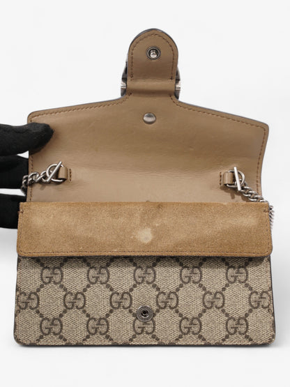 Gucci Dionysus GG Supreme / Beige Coated Canvas Super Mini