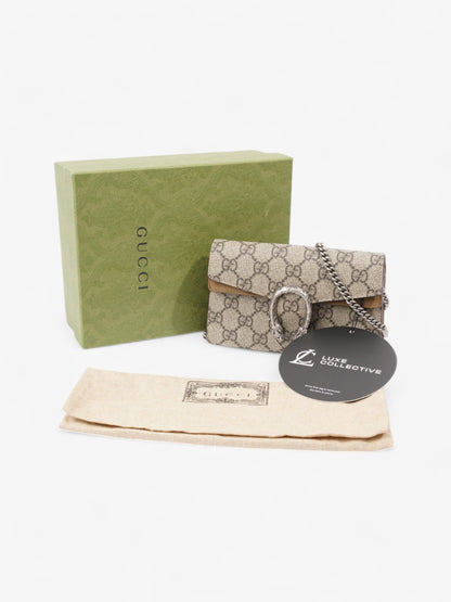 Gucci Dionysus GG Supreme / Beige Coated Canvas Super Mini