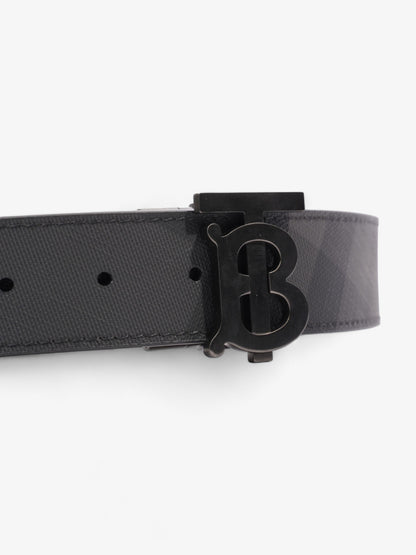 Burberry Reversible Belt Black Coated Canvas 80cm 32"