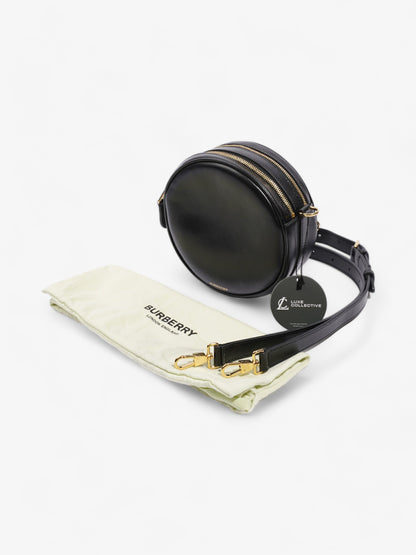 Burberry Louise Round Black Leather