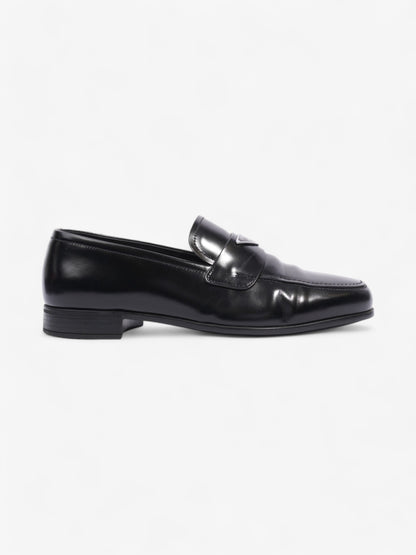 Prada Loafers Black / Silver Leather EU 40.5 UK 6.5