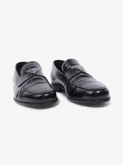 Prada Loafers Black / Silver Leather EU 40.5 UK 6.5