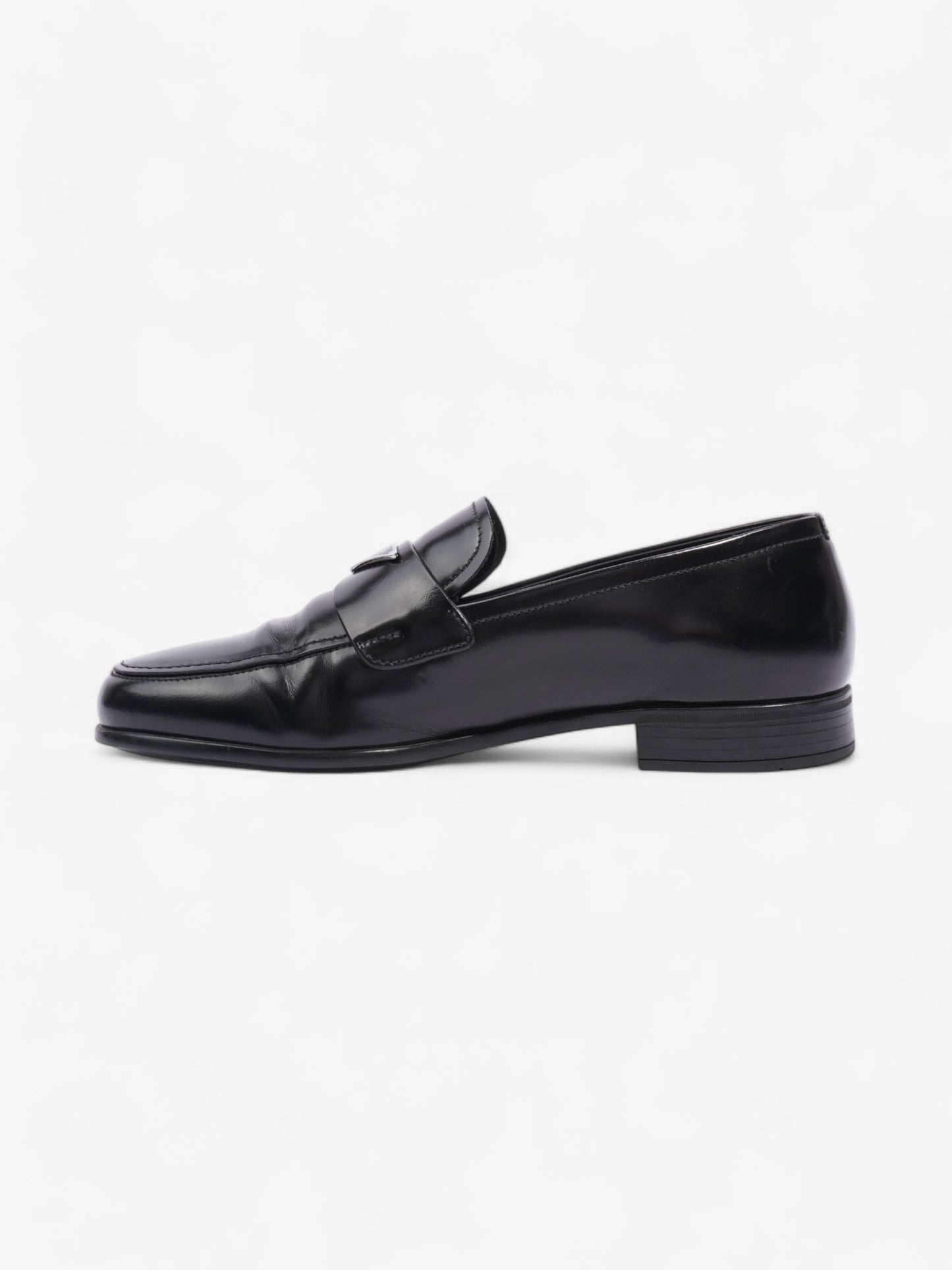Prada Loafers Black / Silver Leather EU 40.5 UK 6.5