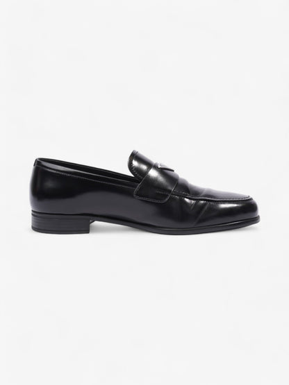 Prada Loafers Black / Silver Leather EU 40.5 UK 6.5