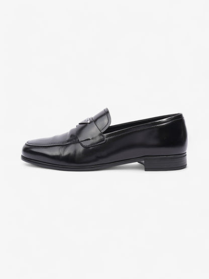 Prada Loafers Black / Silver Leather EU 40.5 UK 6.5
