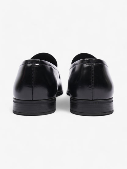 Prada Loafers Black / Silver Leather EU 40.5 UK 6.5