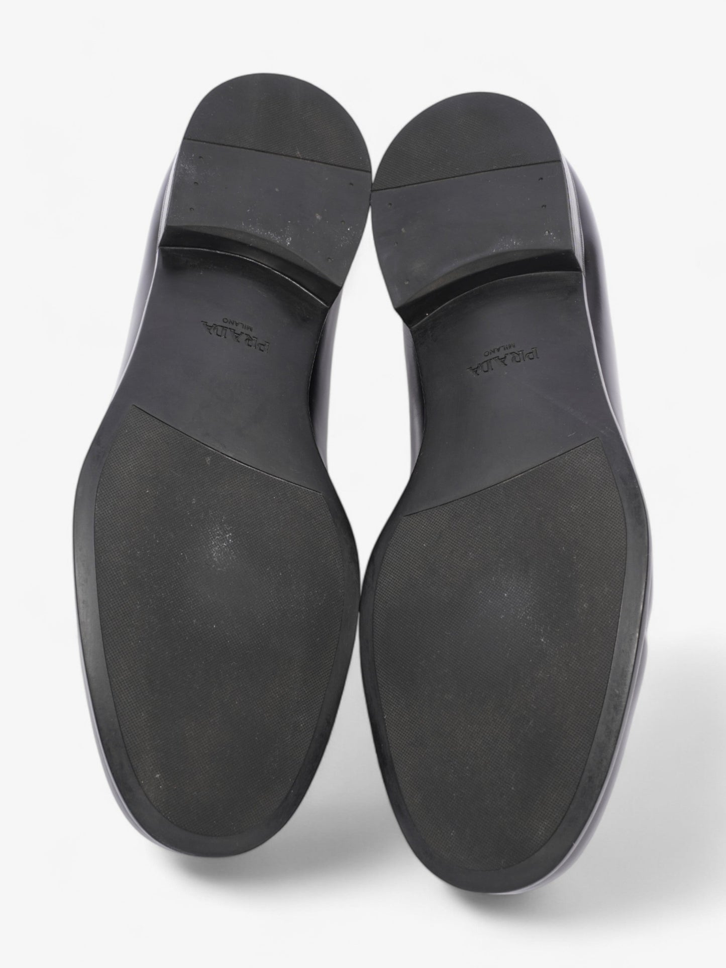 Prada Loafers Black / Silver Leather EU 40.5 UK 6.5