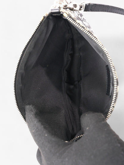 Christian Dior Trotter Saddle Pouch Black Oblique Canvas