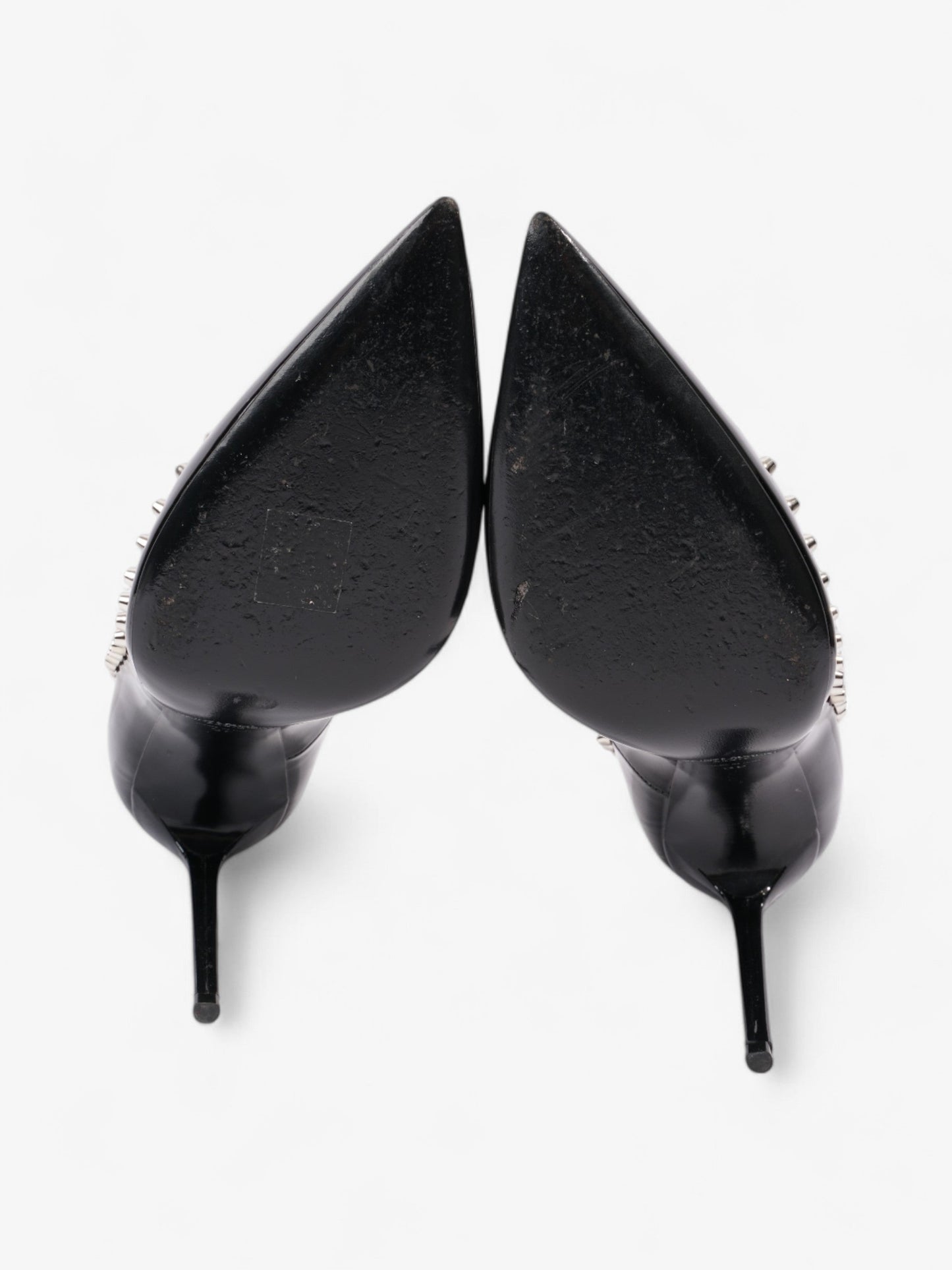 Saint Laurent Saint Zoe Heels 105 Black Patent Leather EU 39 UK 6