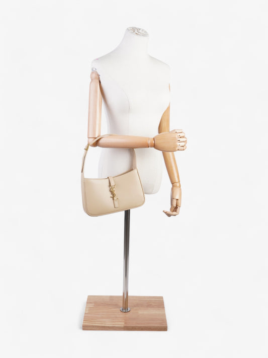 Saint Laurent Le 5 a 7 Hobo Nude Calfskin Leather
