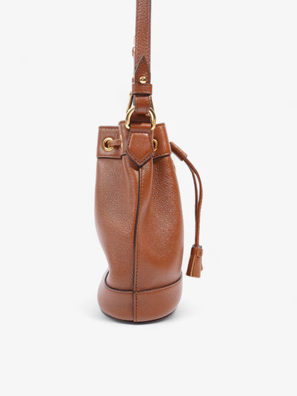 Gucci Diana Bucket Bag Brown Leather Mini
