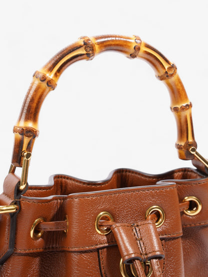Gucci Diana Bucket Bag Brown Leather Mini