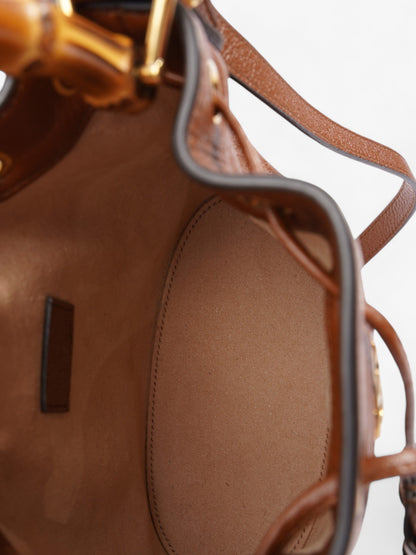Gucci Diana Bucket Bag Brown Leather Mini