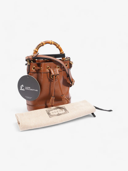 Gucci Diana Bucket Bag Brown Leather Mini